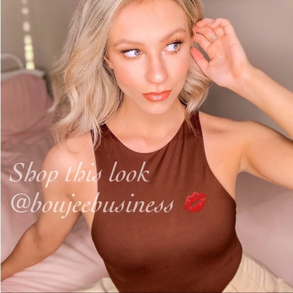 ZARA BNWT Brown Halterneck Bodysuit - Picture 2 of 10